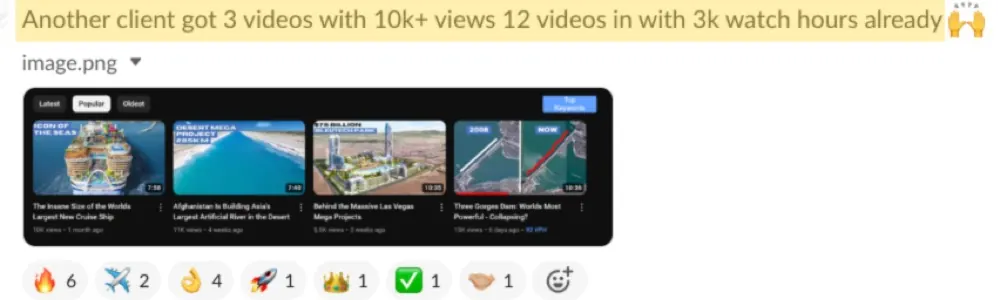 Win posted by 10k views