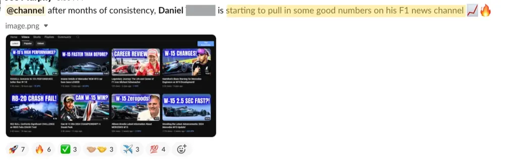 Win posted by Daniel