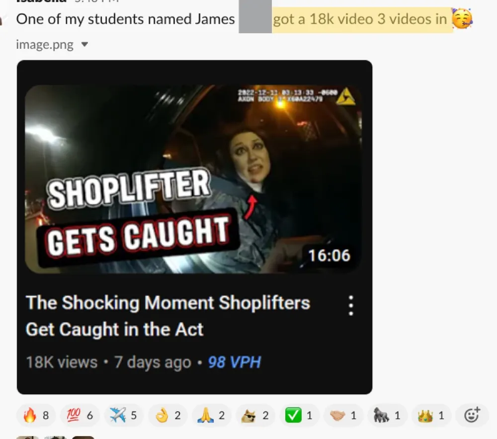 Win posted by James