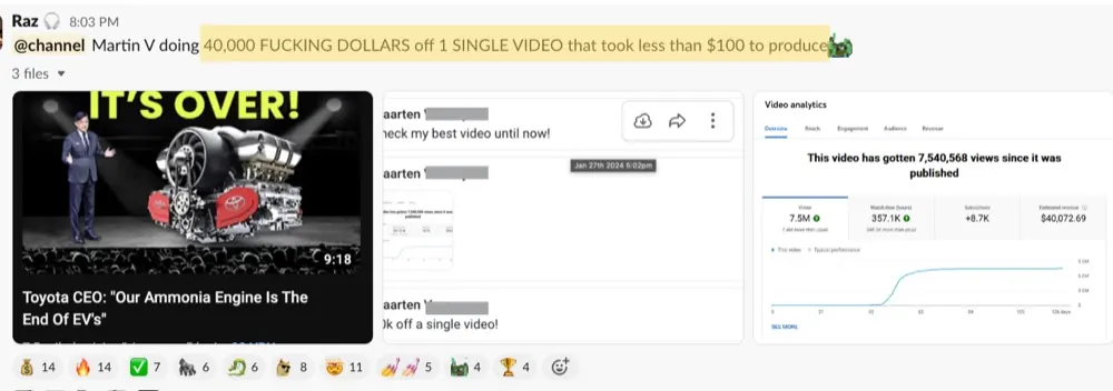 Win posted by Maarten