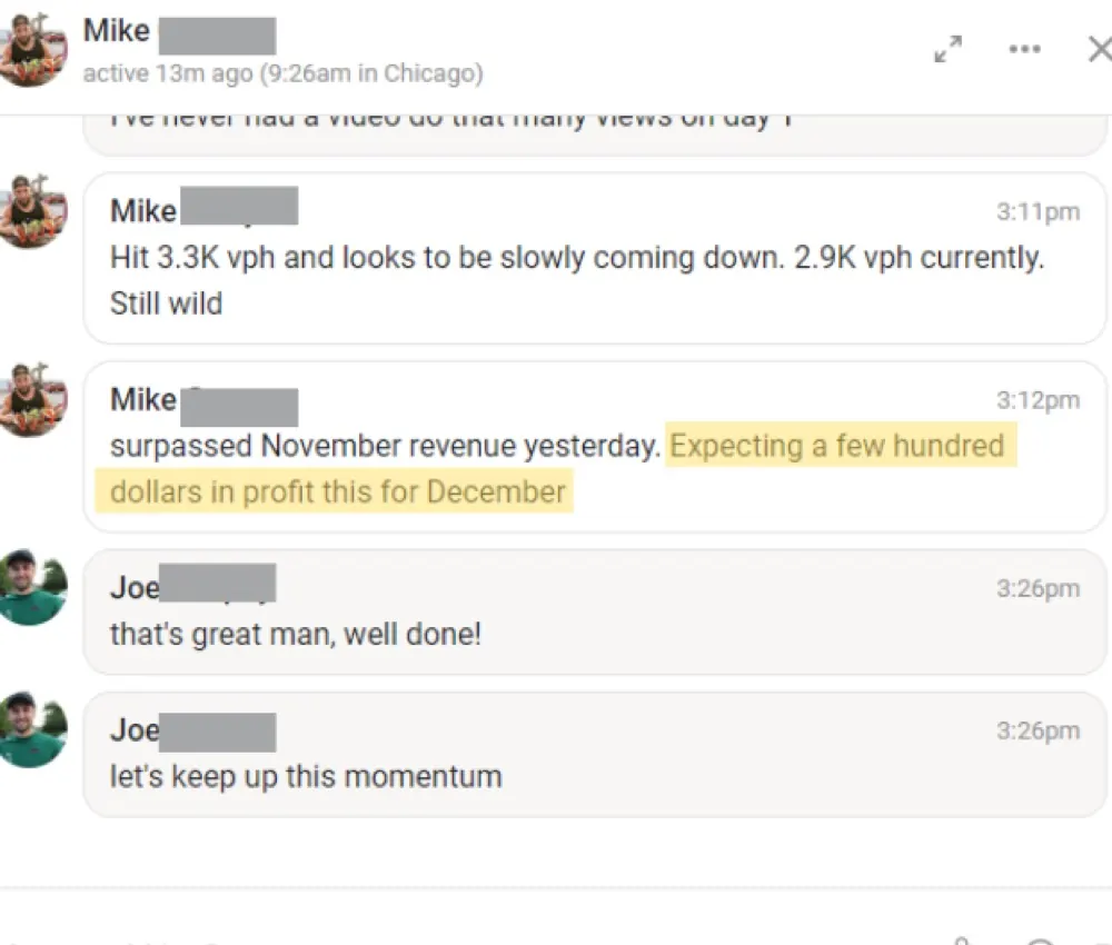 Win posted by Mike