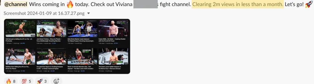 Win posted by Viviana