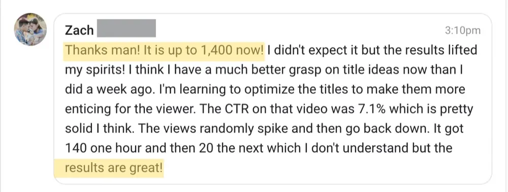 Win posted by Zach